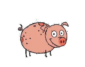 Karikatur Schwein